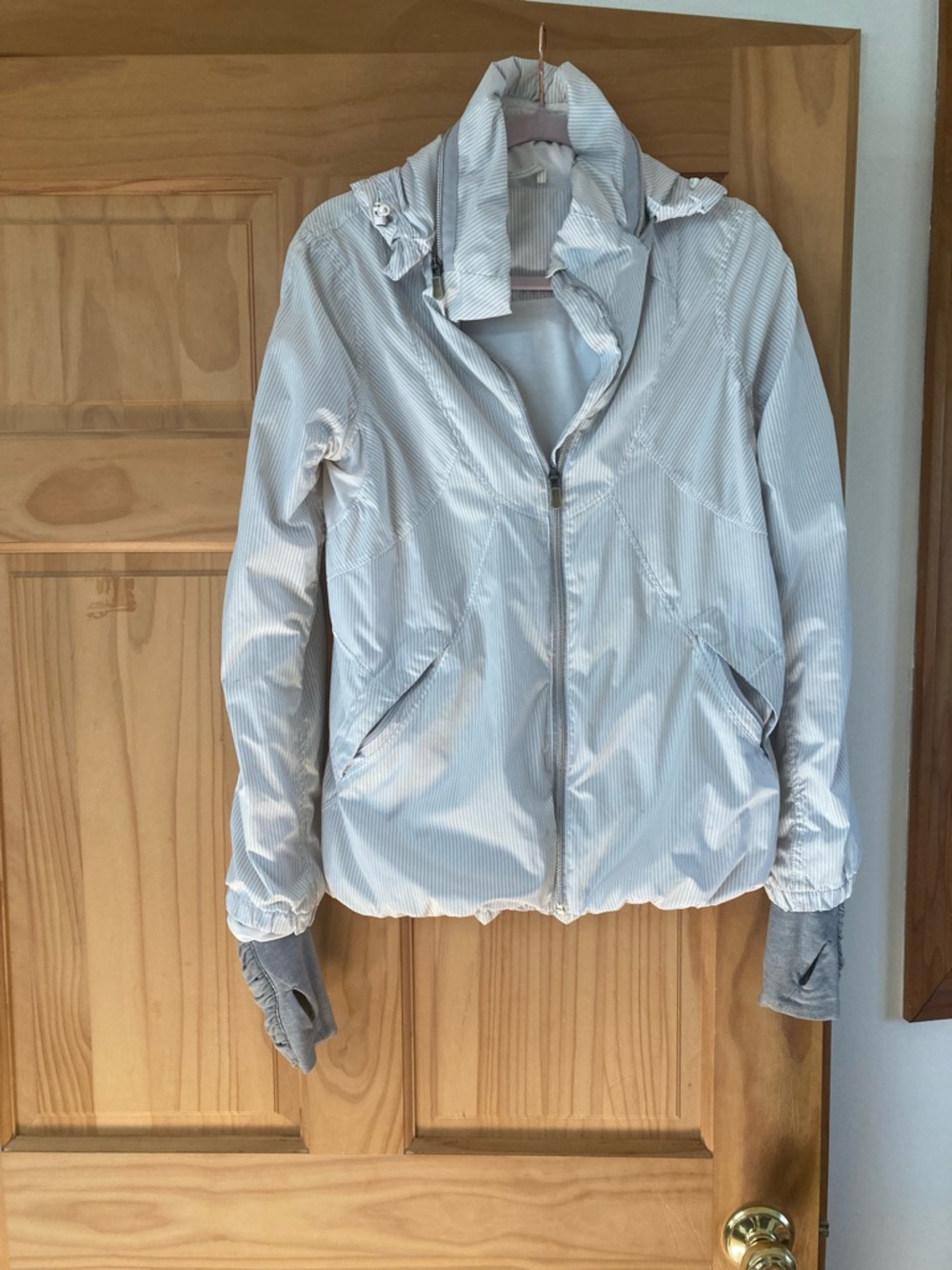 lululemon athletica Light Gray Packable Bomber Jacket